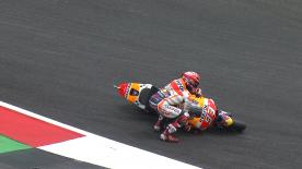 A detailed look at the cause and effect of the noteworthy crashes of the #AustrianGP.