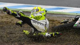 A detailed look at the cause and effect of the noteworthy crashes of the #JapaneseGP.