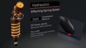 Springs and hydraulics in harmony with the rear tyre