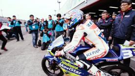 In Motegi last year, Dani Pedrosa was re-united with his title winning Honda and spoke about the experience earlier this year