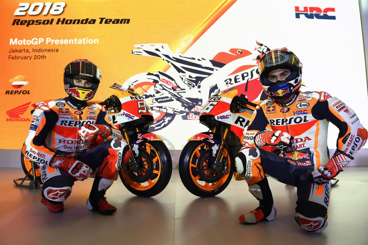 Repsol Honda Team Unveil New 2018 Livery In Jakarta MotoGP