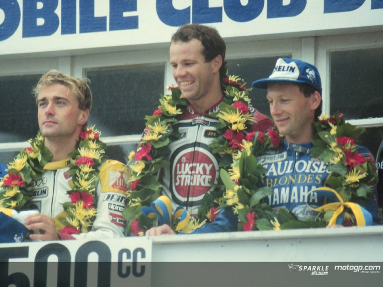Mamola Le Mans podium 1987