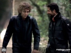 Valentino and Graziano Rossi featuring in Yamaha ad