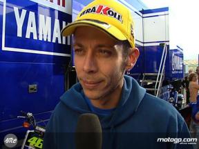 Rossi reviews Estoril test