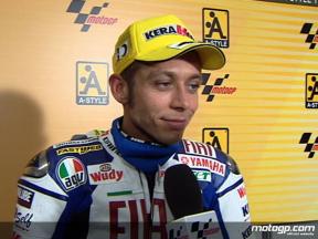 Rossi espera encontrar mejoras para la carrera del sábado