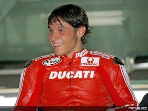Ducati test rider Niccolo Canepa at Indianapolis