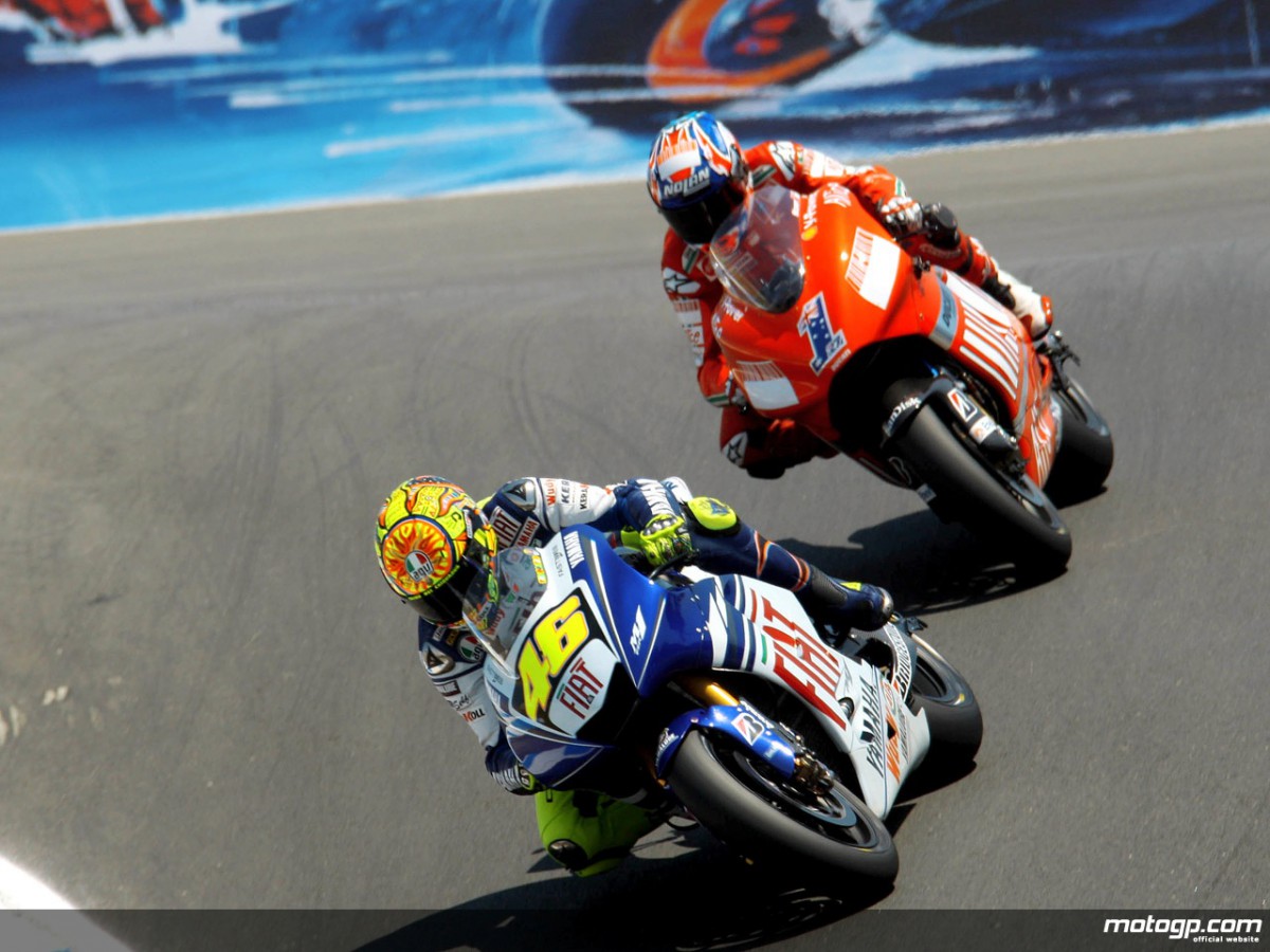 valentino rossi casey stoner laguna seca