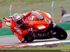 Casey Stoner in action in Brno (MotoGP)
