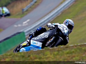 Alex Debon in action in Brno (250cc)