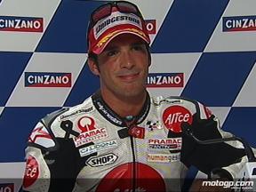 Toni Elias interview after race in Misano