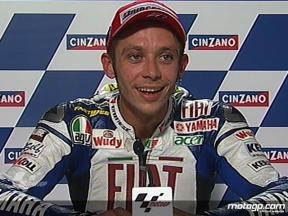 Valentino Rossi interview after race in Misano