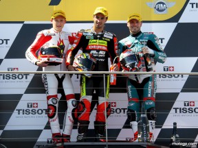 Bradl, Di Meglio and Talmacsi on the podium at Phillip Island (125cc) 