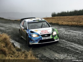Valentino Rossi at the Wales Rally GB
