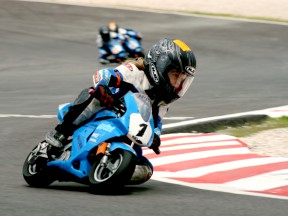 Minibike action at the new Castellolí Parcmotor venue in Catalunya