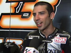 Melandri reacts to another great result