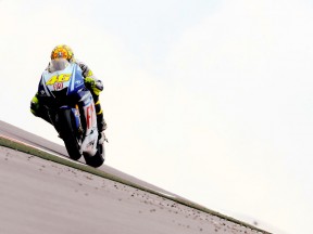 Valentino Rossi in action in Sahcsenring