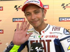 Rossi over the moon with home pole