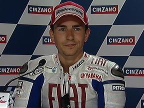 Jorge Lorenzo interview after race in Misano