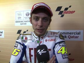 Qatar 2010 MotoGP QP interview Rossi
