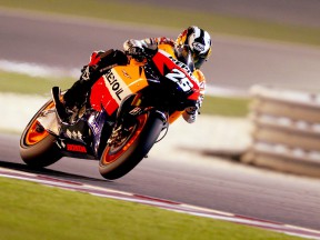 Dani Pedrosa in action in Qatar