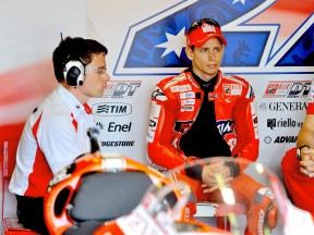 Casey Stoner in action in Le Mans