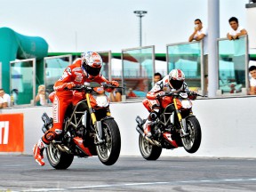 Ducati factory riders at World Ducati Week
