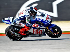 Jorge Lorenzo in action at Misano