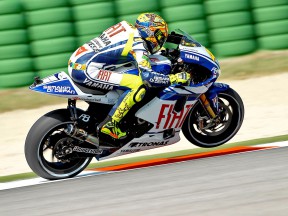 Valentino Rossi in action at Misano