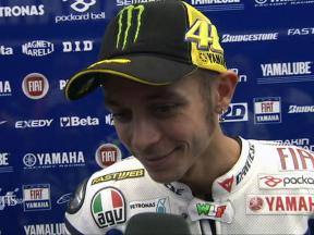 Rossi ready to go from row two