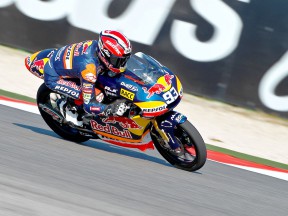 Marc Marquez in action at Misano