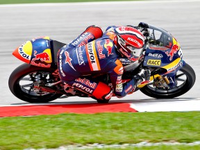 Marc Marquez in action at Sepang