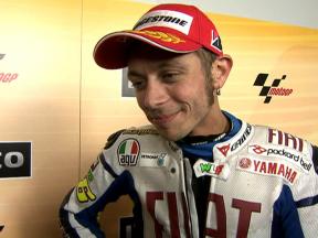 Rossi happy to round weekend off with eighth