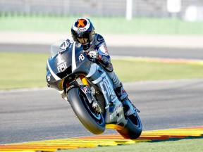 Jorge Lorenzo in action at Valencia test