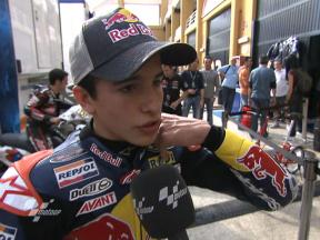 Márquez ready to step up after setting second best time
