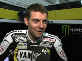 Crutchlow happy to have accumulated first MotoGP laps