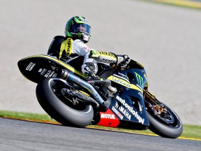 Cal Crutchlow in action at Valencia test