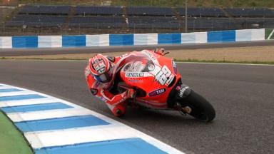 Nicky Hayden first run with the Ducati Desmosedici GP12