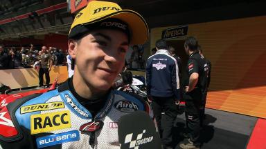 Catalunya 2011 - 125cc- Race - Interview - Maverick Viñales