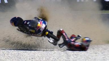 Mugello 2011 - 125cc - Race - Jonas Folger - Crash