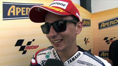 Lorenzo confident after front row qualification