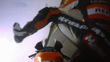 Misano 2011 - Moto2 - QP - Action - Marc Marquez - Crash