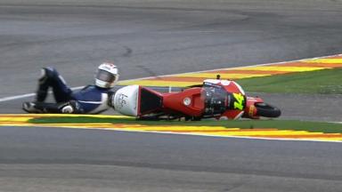 Valencia 2011 - 125cc - Race - Action - Brad Binder - Crash