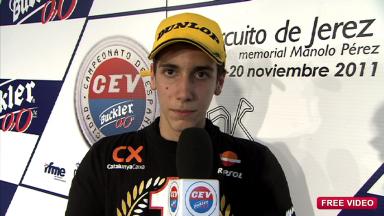 2011 - CEV Buckler - Round 7 - Jerez - Interview - 125cc - Alex Rins