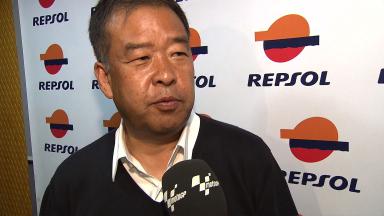 HRC VP Shuhei Nakamoto at the Repsol launch