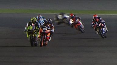 Qatar 2012 - Moto2 - Race - Action - Iannone and Marquez