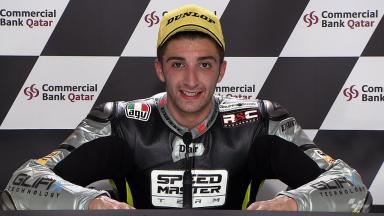 Qatar 2012 - Moto2 - Race - Interview - Andrea Iannone