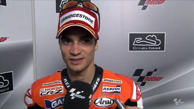 Tyre issues for Pedrosa on first lap