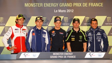 Rossi, Lorenzo, Stoner, Crutchlow, De Puniet, Monster Grand Prix de France Press Conference
