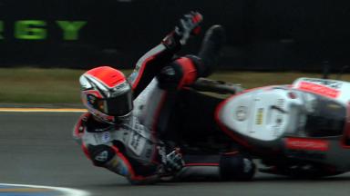 Le Mans 2012 - Moto2 - FP3 - Action - Mike Di Meglio - Crash