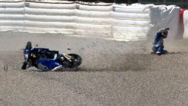 Catalunya 2012 - Moto2 - QP - Action - Julian Simon - Crash